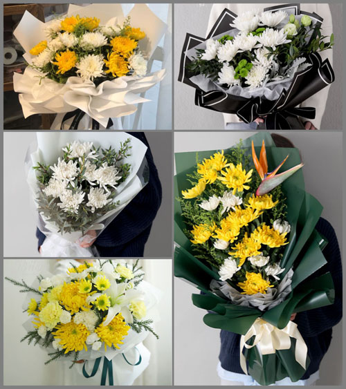 广东揭阳市惠来县靖海镇后王村白事花束代送